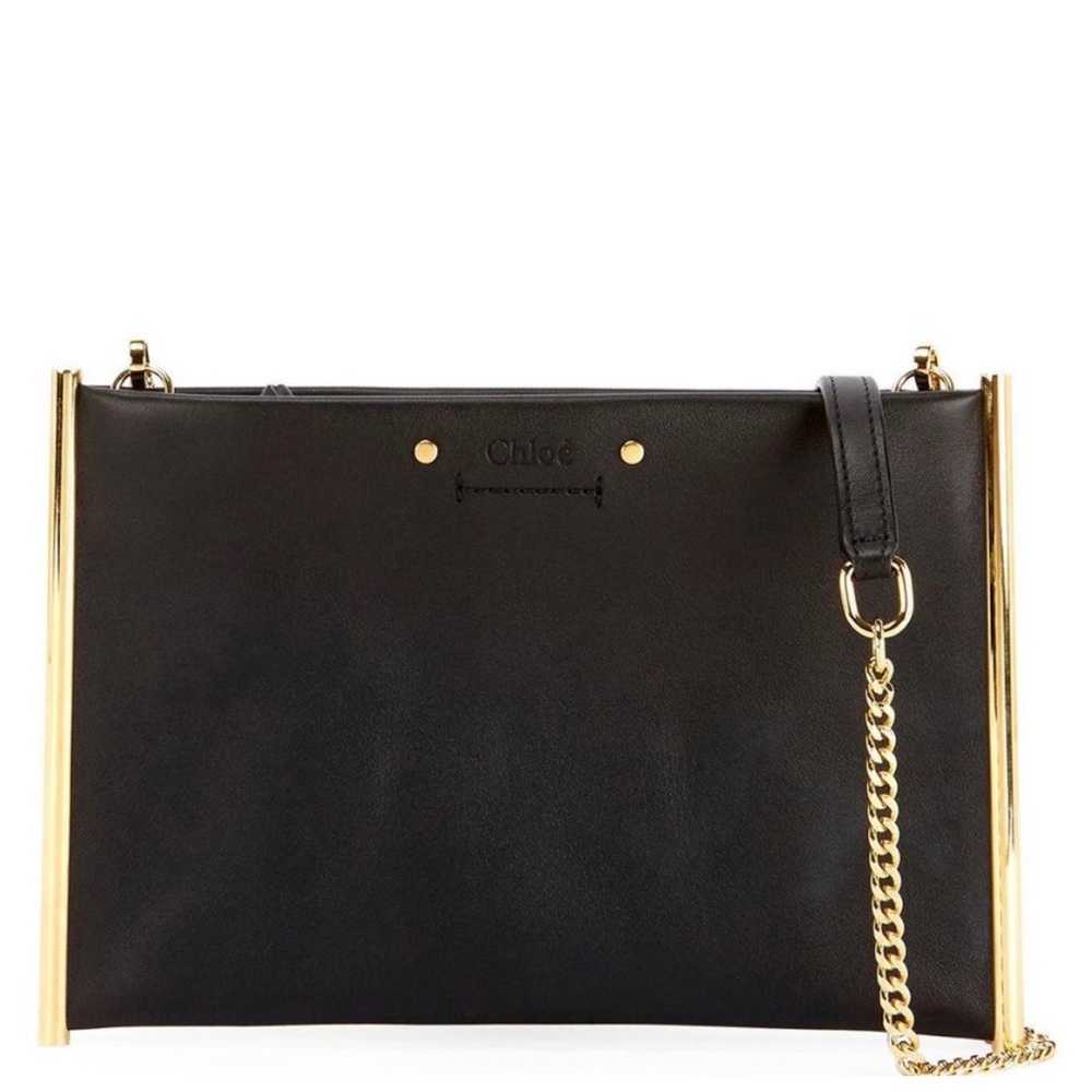 Chloe Mini Roy Pouch - Black Calfskin